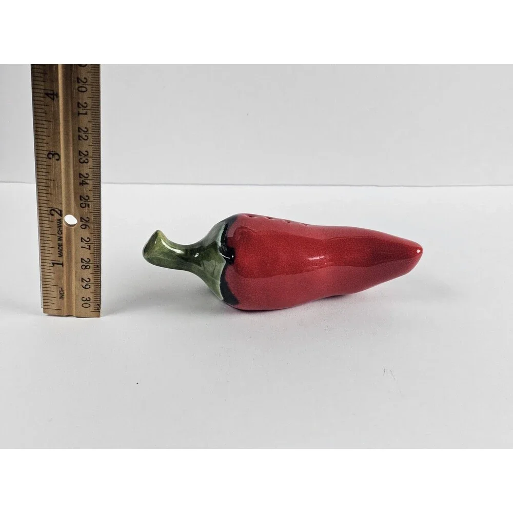 Hot Red Chlli Peppers Pepper Shaker Hole Spells P Includes Stopper